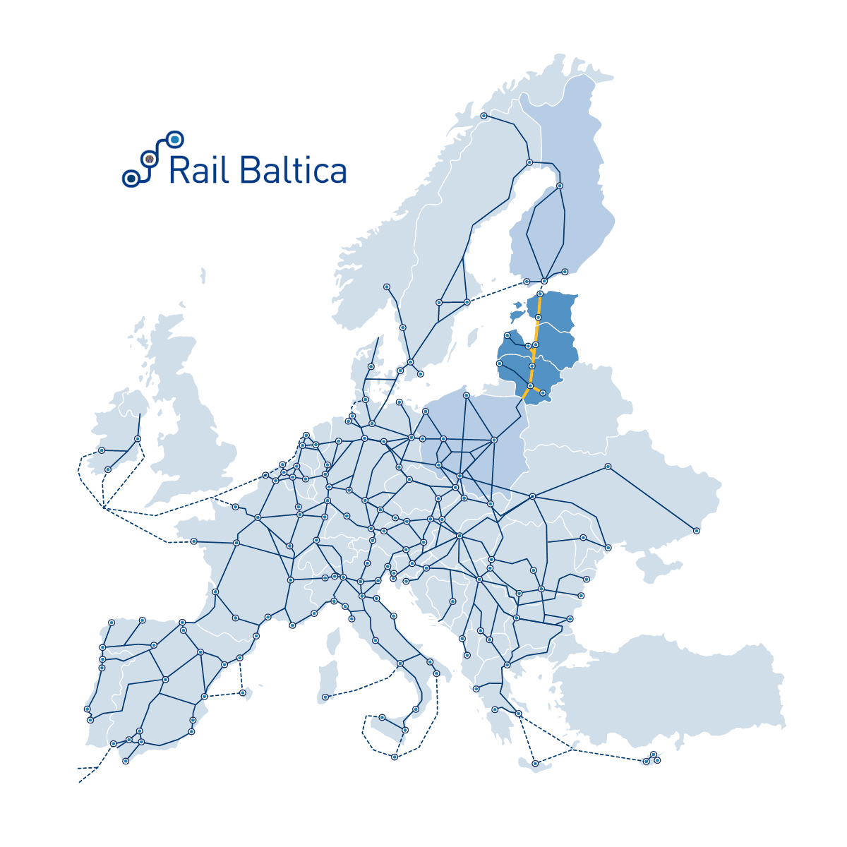 Rail Baltica žemėlapis