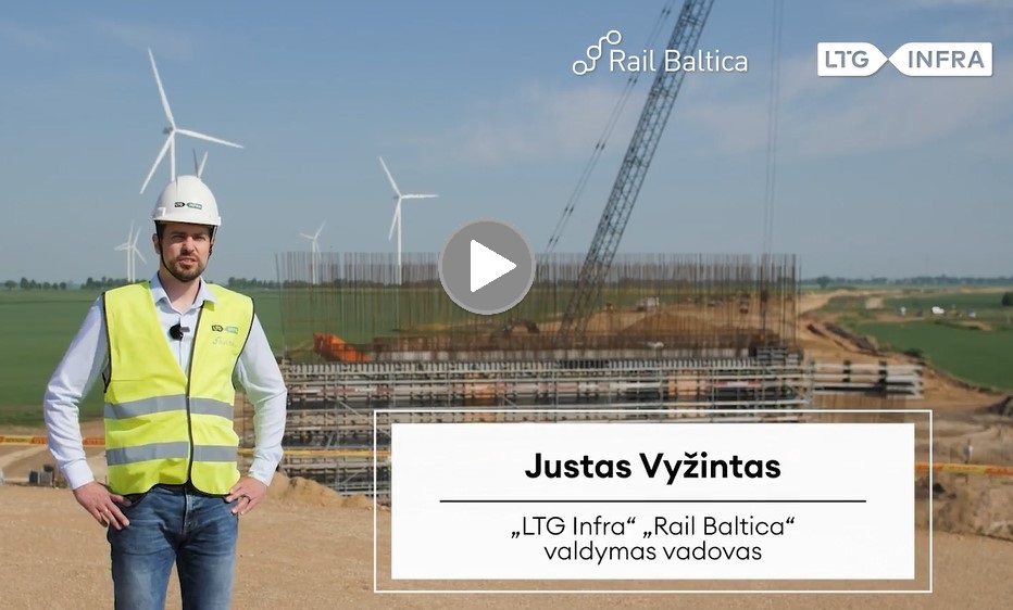 Sparčiai auga „Rail Baltica“ statybos darbų apimtys: tiesiamos naujos sankasos