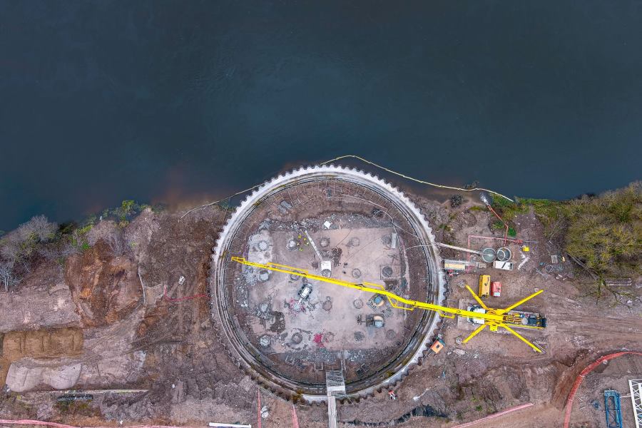 Rail Baltica Tilto betonavimas