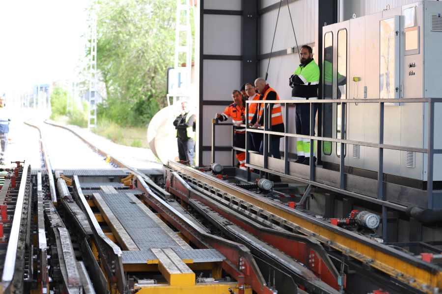 Rail Baltica kintamos vėžės technologiniai sprendimai
