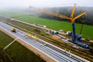 Rail Baltica iešmų įrengimas