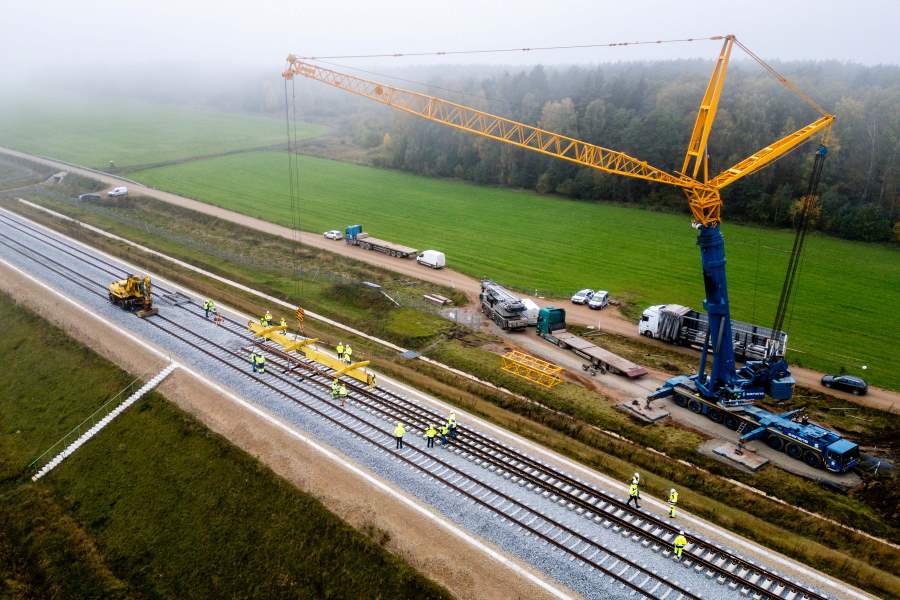Rail Baltica iešmų įrengimas