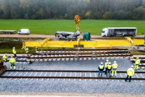 Rail Baltica iešmų įrengimas