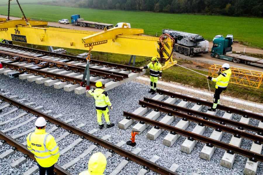Rail Baltica iešmų įrengimas